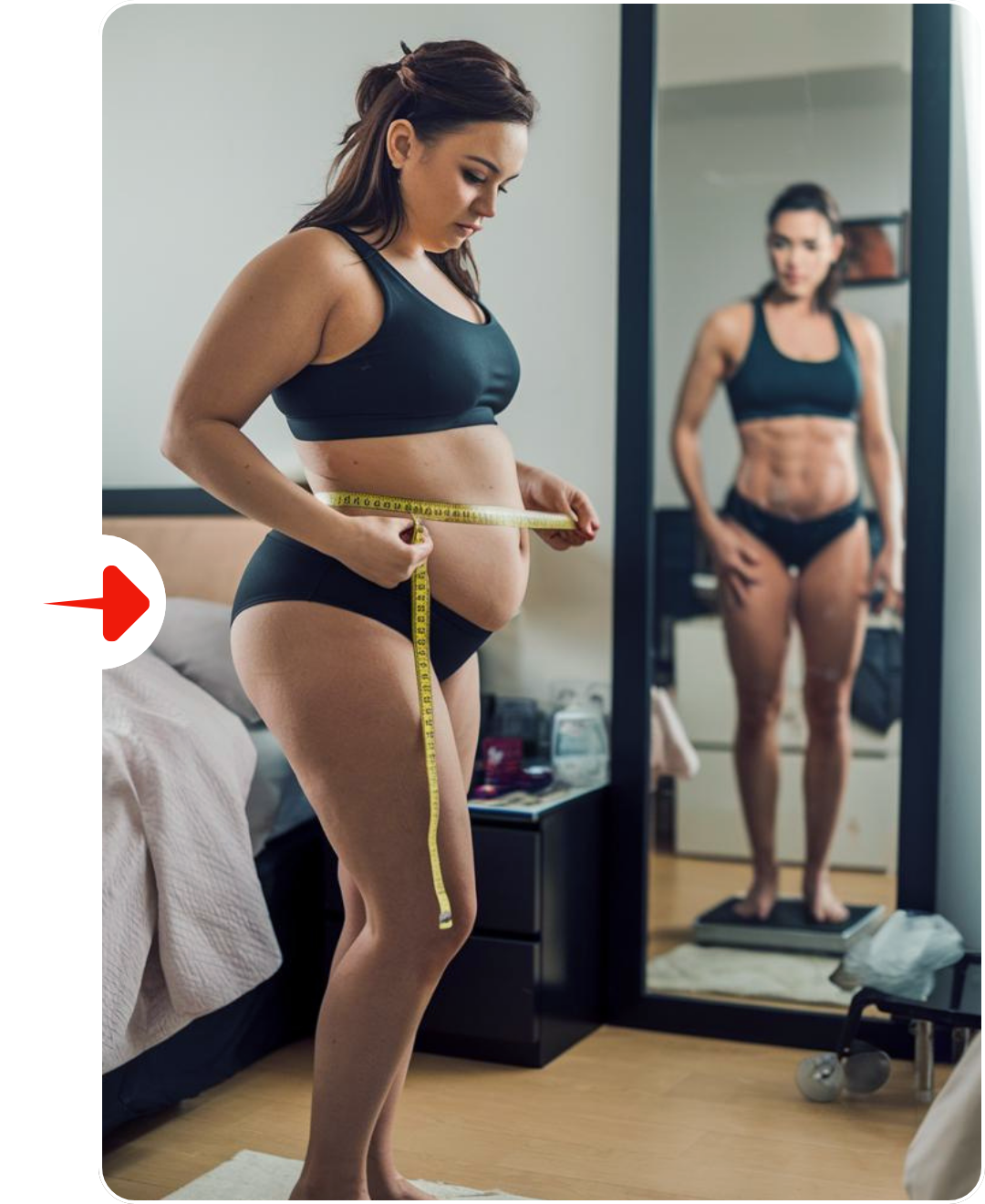 Mulher praticando exercícios