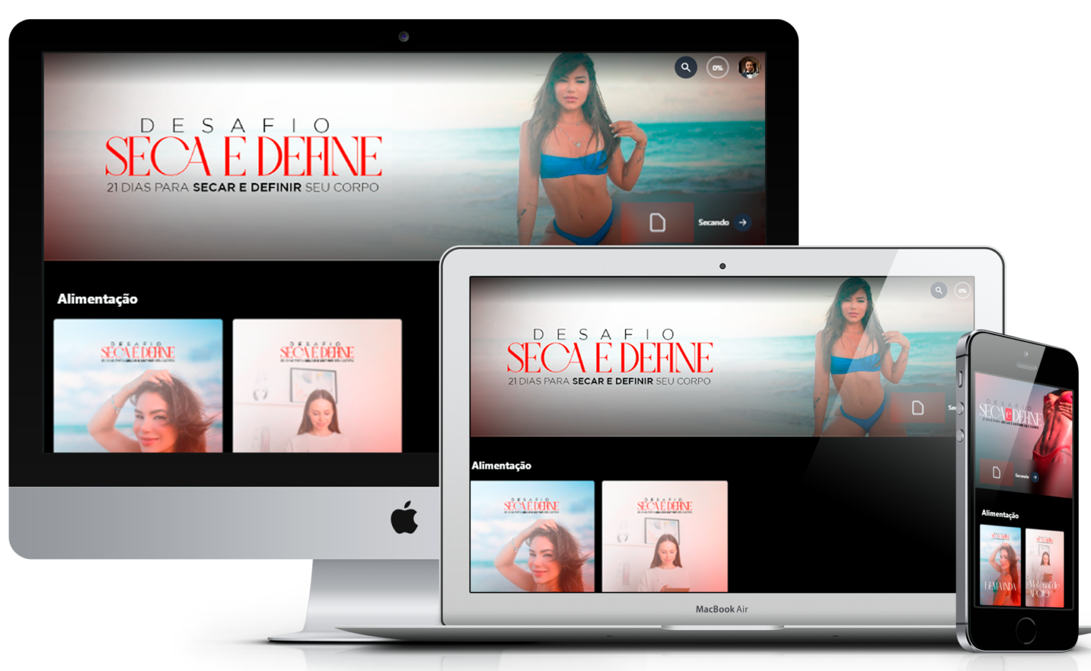 Mockup da Plataforma